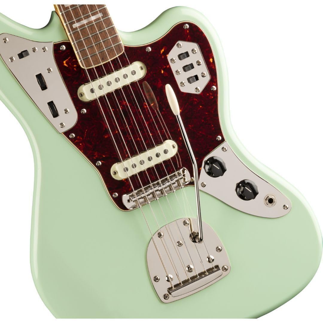 【新品】Squier Classic Vibe ’70s Jaguar Squier Classic Vibe 70s Jaguar Laurel Klavye Surf Green Elektro